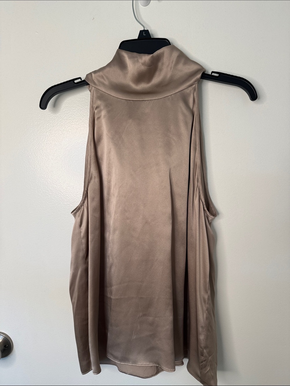 Silk Generation Love Gemma Tie Blouse in Champagne medium